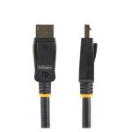StarTech.com Cable DisplayPort 1.2 de 2 metros, 4K 60Hz, con Certificación VESA y pestillos, Paquete de 10 - DISPL2M10PK