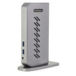 Estación de acoplamiento StarTech.com híbrido USB 3.0 para portátil con dos monitores HDMI o DisplayPort 4K, compatible con USB Tipo C o A, SKU DK30A2DHUUE