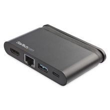 StarTech.com Adaptador Multipuertos USB-C con HDMI 4K, 100W Pass-Through PD 3.0, SKU DKT30CHCPD, ideal para portátiles Thunderbolt 3 y USB-C, compatible con Mac y Windows