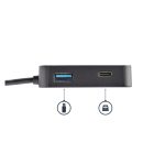 Adaptador multipuertos USB-C StarTech.com con 4K HDMI, Gigabit Ethernet y puerto USB 3.0, SKU DKT30CHD, compatible con Thunderbolt 3