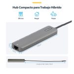 StarTech.com Adaptador Multipuertos USB C con HDMI 2.0 4K 60Hz, Entrega de Alimentación 100W Pass-through, SD, MicroSD, Hub USB 3.0 de 2 Puertos y GbE - SKU DKT30CHSDPD1