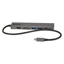 StarTech.com Adaptador Multipuertos USB C con HDMI 2.0 4K 60Hz, Entrega de Alimentación 100W Pass-through, SD, MicroSD, Hub USB 3.0 de 2 Puertos y GbE - SKU DKT30CHSDPD1