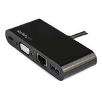 StarTech.com Docking Station USB-C para Portátiles con Monitor VGA 1080p, Entrega de Alimentación de 60W Passthrough, USB 3.1 Gen 1 Tipo-A 5Gbps y Gigabit Ethernet. SKU: DKT30CVAGPD