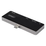 StarTech.com Adaptador Multipuertos USB C a HDMI 2.0 de 4K 60Hz con entrega de alimentación PD de 100W, Hub USB 3.0 de 3 puertos y audio, SKU: DKT30ICHPD