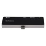 StarTech.com Adaptador Multipuertos USB C a HDMI 2.0 de 4K 60Hz con entrega de alimentación PD de 100W, Hub USB 3.0 de 3 puertos y audio, SKU: DKT30ICHPD