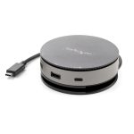 Adaptador multipuertos USB-C StarTech, con HDMI, DisplayPort de 4K a 60Hz, VGA 1080p, PD de 75W, SKU DKT31CHDVCM