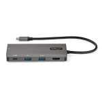 StarTech.com adaptador multipuertos USB C con mini docking station, HDMI de 4K 30Hz, PD de 100W, hub USB de 3 puertos y red GbE - SKU DKT31CHPDL