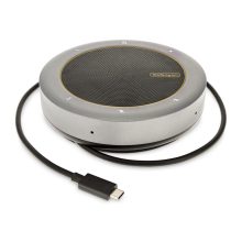 Imagen del altavoz gris StarTech.com DKTBRSPMPD con diseño compacto y portátil, ideal para portátiles y uso móvil. SKU: DKTBRSPMPD