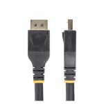 StarTech.com cable DisplayPort 1.4 activo de 10 metros, certificado por VESA. Compatible con HBR3, HDR10, MST, DSC 1.2, HDCP 2.2, 8K a 60Hz y 4K a 120Hz. SKU: DP14A-10M-DP-CABLE.