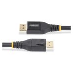 StarTech.com cable DisplayPort 1.4 activo de 10 metros, certificado por VESA. Compatible con HBR3, HDR10, MST, DSC 1.2, HDCP 2.2, 8K a 60Hz y 4K a 120Hz. SKU: DP14A-10M-DP-CABLE.