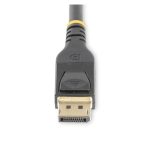 StarTech.com cable DisplayPort 1.4 activo de 10 metros, certificado por VESA. Compatible con HBR3, HDR10, MST, DSC 1.2, HDCP 2.2, 8K a 60Hz y 4K a 120Hz. SKU: DP14A-10M-DP-CABLE.