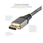 Cable de 3m de StarTech, DisplayPort 1.4 certificado VESA, soporta 8K a 60Hz y 4K a 120Hz. Ideal para monitores o pantallas, SKU DP14VMM3M.