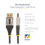 StarTech.com Cable DisplayPort 1.4 de 4 metros para monitores o pantallas, soporta vídeo 8K a 60Hz y Ultra HD 4K a 120Hz, SKU DP14VMM4M