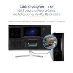 Imagen del cable StarTech.com DisplayPort 1.4 Certificado VESA de 5m para vídeo Ultra HD 8K a 60Hz y 4K a 120Hz, SKU DP14VMM5M