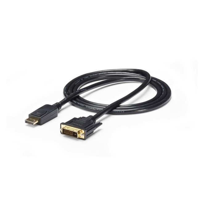 StarTech.com Cable 1,8m Adaptador de Vídeo DisplayPort a DVI Pasivo StarTech.com Cable Adaptador de Vídeo DisplayPort a DVI, 1,8m, conversor DP hasta 1920x1200, SKU DP2DVI2MM6