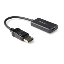 Adaptador StarTech.com DisplayPort a HDMI con HDR 4K 60Hz en color negro, SKU DP2HD4K60H.