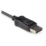 Adaptador StarTech.com DisplayPort a HDMI con HDR 4K 60Hz en color negro, SKU DP2HD4K60H.