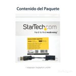 Adaptador conversor de StarTech.com de DisplayPort a HDMI con soporte para resolución 4K a 60Hz, SKU DP2HD4K60S