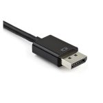 Imagen del adaptador StarTech.com que convierte DisplayPort 1.2 HBR2 a HDMI 2.0 (4K 60Hz) o VGA 1080p, SKU DP2VGAHD20. Ideal para conectar dispositivo DP a un monitor HDMI o VGA.