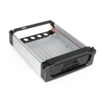 Rack móvil StarTech.com de aluminio reforzado para disco duro HDD SATA de 3,5 pulgadas con bandeja bahía de 5,25 pulgadas, SKU DRW150SATBK