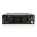 Rack móvil StarTech.com de aluminio reforzado para disco duro HDD SATA de 3,5 pulgadas con bandeja bahía de 5,25 pulgadas, SKU DRW150SATBK