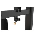 Soporte para pantallas de señalización digital StarTech.com en color negro con seguro, SKU DSIGNAGESTND