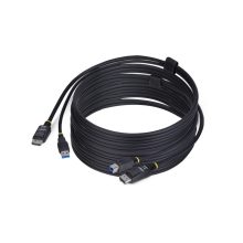 Cable KVM de StarTech modelo DU12210-KVM-CABLE. Incluye DisplayPort 1.2 y USB 3.0 para conmutador KVM, compatible con 4K a 60Hz y 5Gbps, 3 metros.