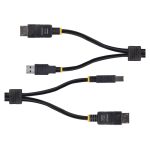 Cable KVM de StarTech modelo DU12210-KVM-CABLE. Incluye DisplayPort 1.2 y USB 3.0 para conmutador KVM, compatible con 4K a 60Hz y 5Gbps, 3 metros.