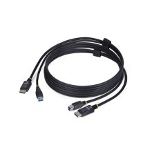 Cable KVM DisplayPort y USB 3.0 de 1,8 metros StarTech.com con velocidad de 5Gbps y soporte 4K 60Hz, combina DP 1.2 y USB para conmutador KVM. SKU: DU1226-KVM-CABLE