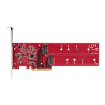 StarTech.com Tarjeta PCIe Adaptadora para 2 SSDs M.2, compatible con PCI Express x8 o x16, NVMe Doble o SSDs M.2 AHCI, PCIe 4.0, 7.8Gbps, SKU DUAL-M2-PCIE-CARD-B