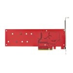 StarTech.com Tarjeta PCIe Adaptadora para 2 SSDs M.2, compatible con PCI Express x8 o x16, NVMe Doble o SSDs M.2 AHCI, PCIe 4.0, 7.8Gbps, SKU DUAL-M2-PCIE-CARD-B