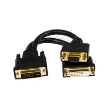 Cable divisor StarTech.com de 20 cm, con conector DVI-I macho a DVI-D y VGA hembra, modelo DVI92030202L