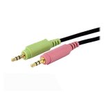 StarTech.com Cable para Switch Conmutador KVM de 4,5 metros, 4en1 DVI-D Dual Link, USB con Audio y Micrófono, SKU DVID4N1USB15