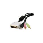 StarTech.com Cable KVM de 1,8 metros con DVI-D Dual Link, USB y audio, SKU DVID4N1USB6