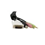 StarTech.com Cable KVM de 1,8 metros con DVI-D Dual Link, USB y audio, SKU DVID4N1USB6