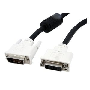 StarTech.com Cable de Extensión de 2 metros para monitor DVI-D doble enlace, macho a hembra, SKU: DVIDDMF2M