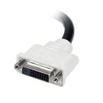 StarTech.com cable extensor DVI-D doble enlace de 15cm, macho a hembra, SKU DVIDEXTAA6IN. Ideal para extender la vida del puerto