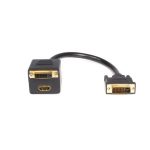 Cable StarTech.com DVI HDMI Splitter con salida dual para conectar dos dispositivos, SKU DVISPL1DH