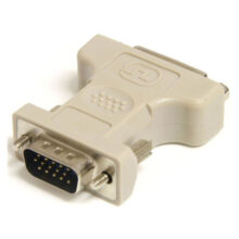 Adaptador conversor marca StarTech.com de DVI-I a VGA color blanco, DVI-I hembra a HD15 macho, SKU DVIVGAFM.