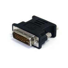 Adaptador StarTech.com de DVI-I a VGA, color negro, con conector DVI-I macho y HD15 hembra, SKU DVIVGAMFBK