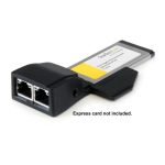 StarTech.com adaptador estabilizador ExpressCard de 34mm a 54mm, SKU ECBRACKET2. Viene en un paquete de 3.