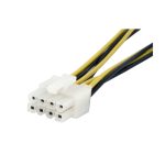 StarTech.com Adaptador de corriente EPS con conexión de 4 pines a 8 pines, longitud de 6 pulgadas, modelo EPS48ADAP, ideal para sistemas LP4.