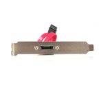 Cable eSATA StarTech.com de 0,3 metros con external slot plate, color negro (SKU: ESATAPLATE1)