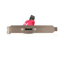 Cable eSATA StarTech.com de 0,3 metros con external slot plate, color negro (SKU: ESATAPLATE1)