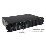 Conversor de Medios Ethernet 10/100 Mbps a Fibra Multi Modo Conector ST de StarTech.com, compatible hasta 2km. SKU: ET90110ST2