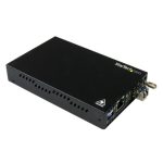 StarTech.com Conversor de Medios de Ethernet Gigabit de Cobre a Fibra, Monomodo LC, alcance de hasta 10 km. SKU: ET91000SM10