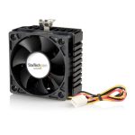 Ventilador y enfriador para CPU StarTech.com Socket 7/370 de 65x60x45mm con disipador de calor y conector TX3 - SKU FAN370PRO.