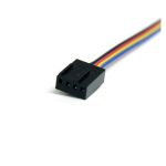 Cable extensor de 0,3 metros StarTech.com para alimentación de ventiladores, con conectores PWM de 4 pines macho a hembra. SKU: FAN4EXT12