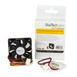 Ventilador de refrigeración de 5 cm en color negro de StarTech, modelo FAN5X1TX3, diseñado para carcasas de ordenador