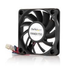 Ventilador StarTech.com para chasis de ordenador tipo torre, tamaño 60x10mm, con conector TX3. SKU: FAN6X1TX3.